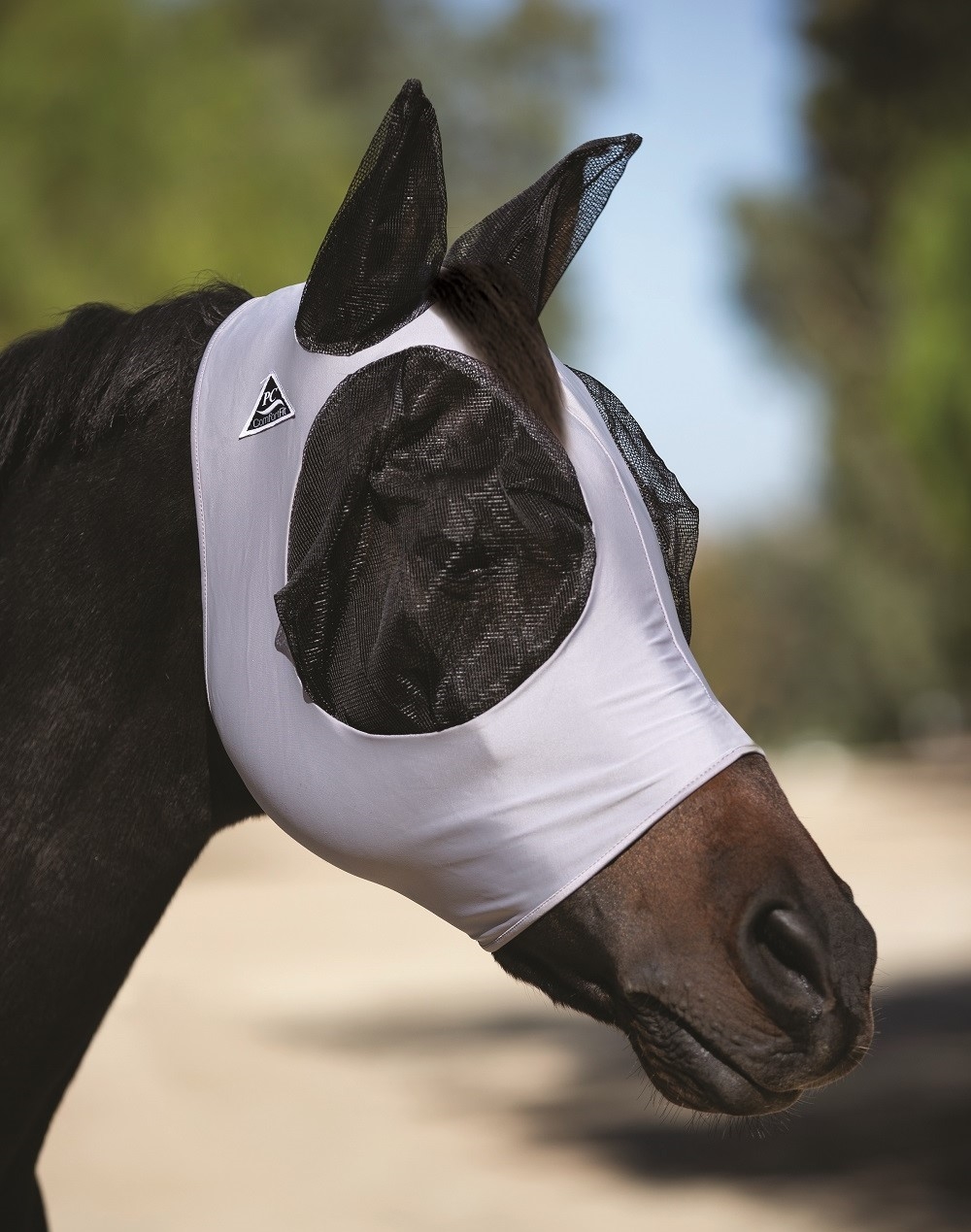 Comfort Fit Lycra Fluemaske med hul til pandelokken - Charcoal - Billede 2