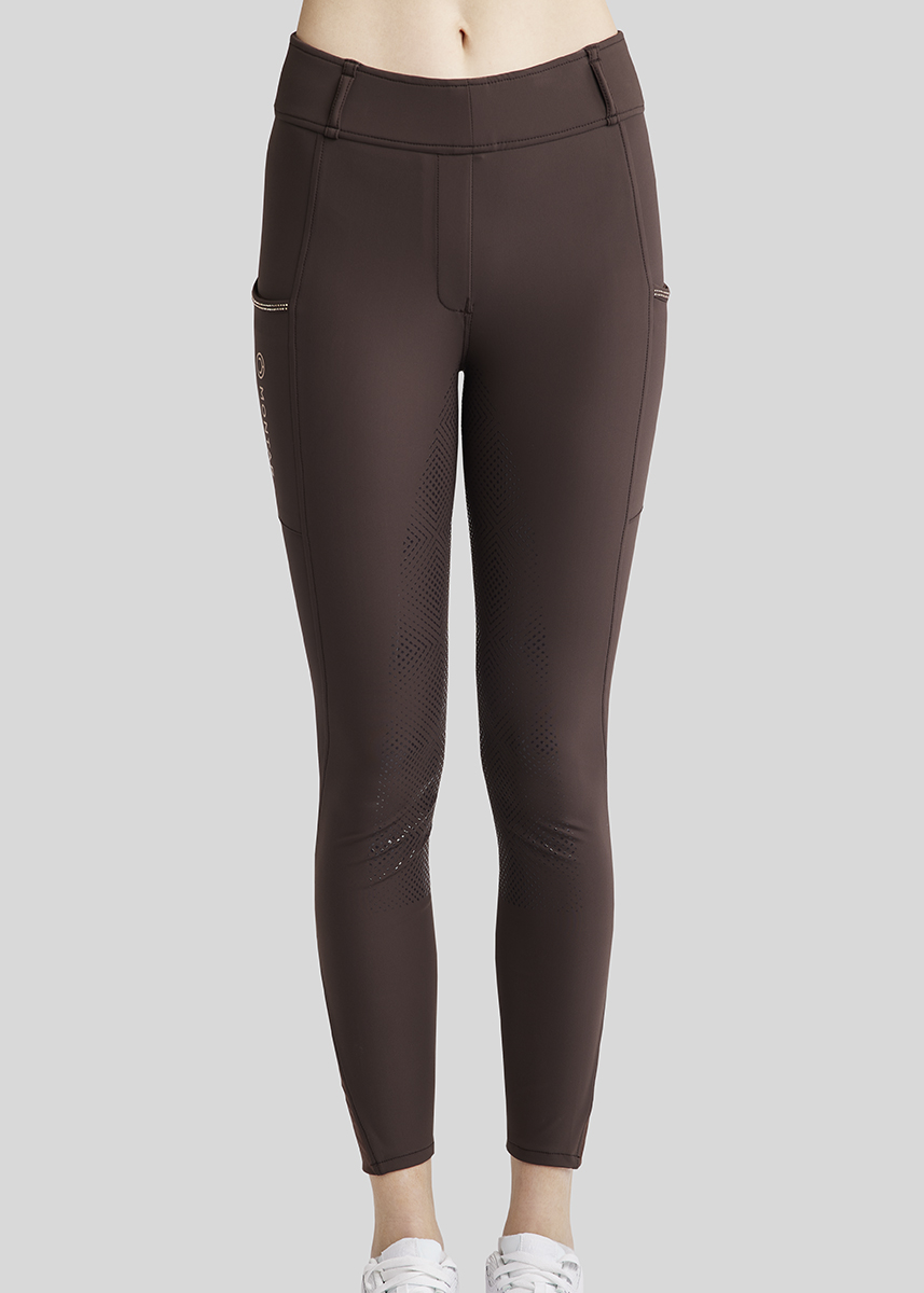 Montar MoMirella m. Rosegold Krystaller - Brun, Fullgrip - Billede 2