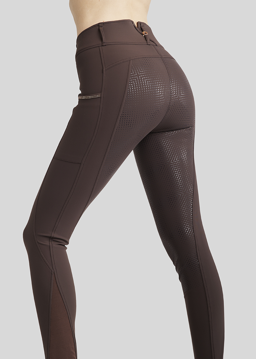 Montar MoMirella m. Rosegold Krystaller - Brun, Fullgrip - Billede 3