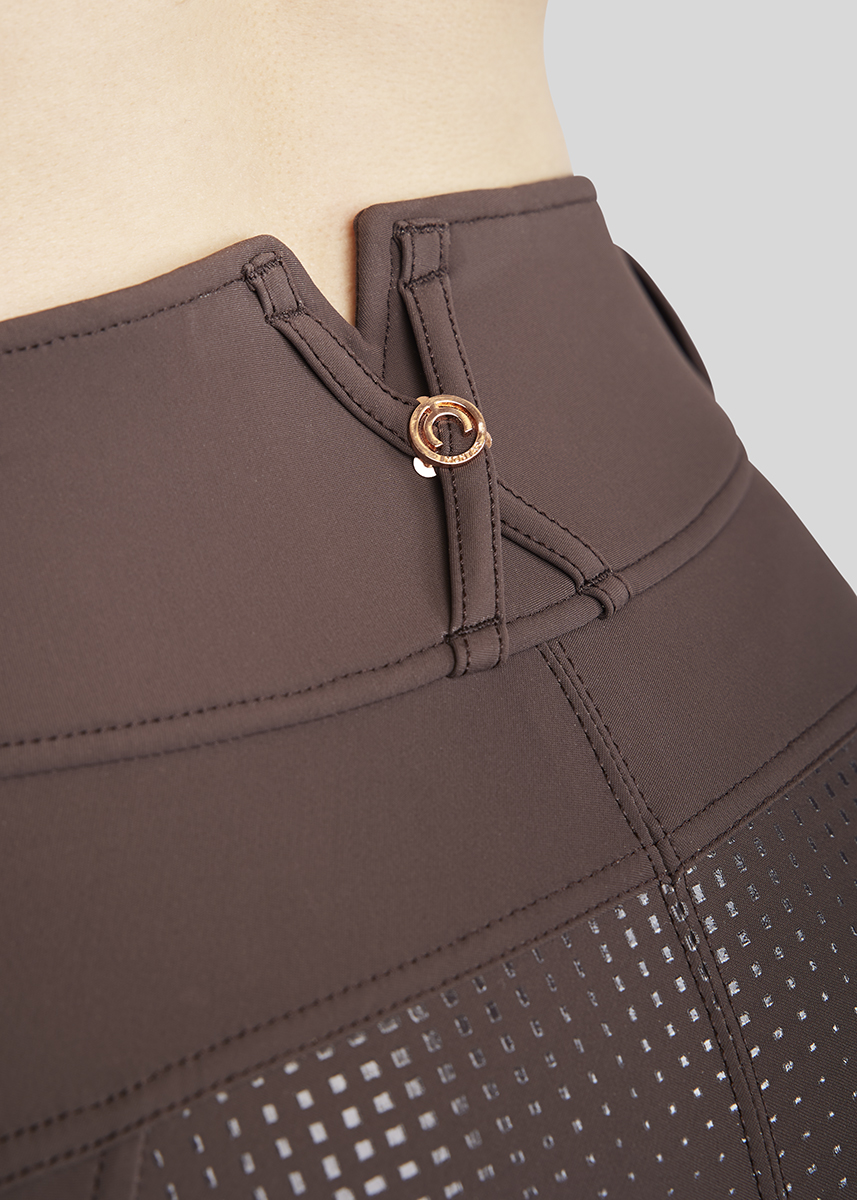 Montar MoMirella m. Rosegold Krystaller - Brun, Fullgrip - Billede 6