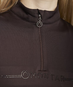 Alternative view of Montar MoAviana LS Træningstrøje m. Krystal Logo - Brun