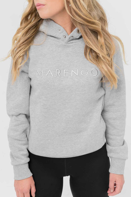 Marengo Sweden Signature Hoodie Grey Melange - Billede 5